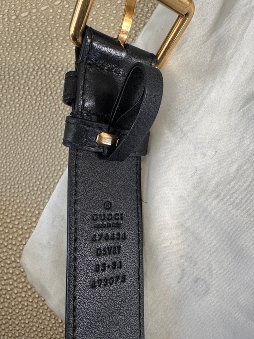 Gucci Black GG Marmont Matelasse Leather Belt Bag with Gold GG Hardware - Picture 5 of 9